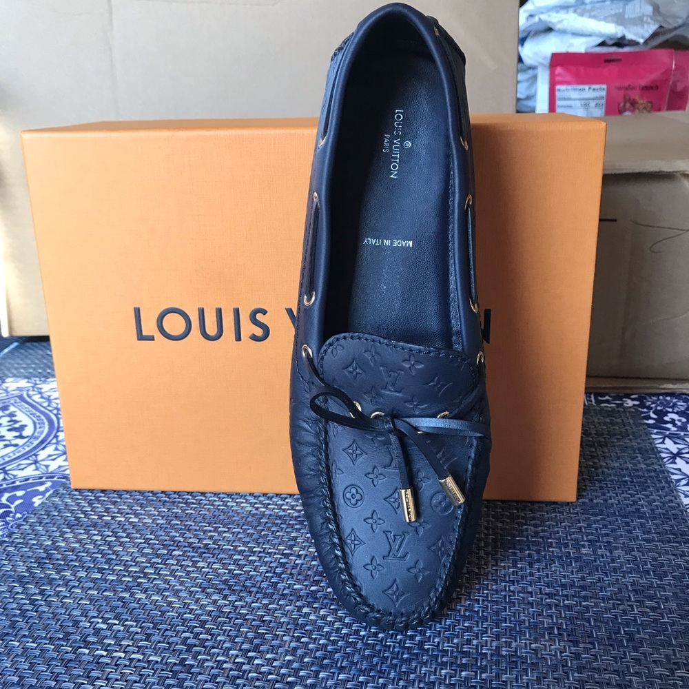 Louis Vuitton Navy Loafers